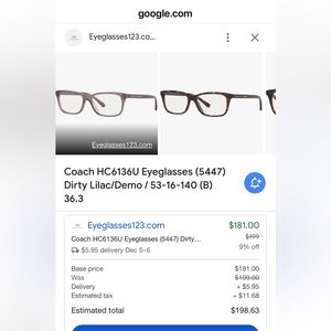 COACH Eye Glasses